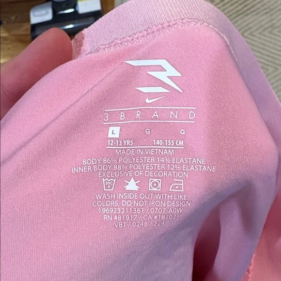 Nike tennis outfit black top pink skort size L - Picture 5 of 5